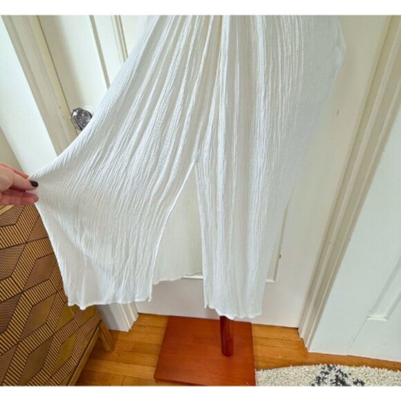 AMARYLLIS White Lightweight Knotted Beach Coverup Size M - Picture 2 of 7